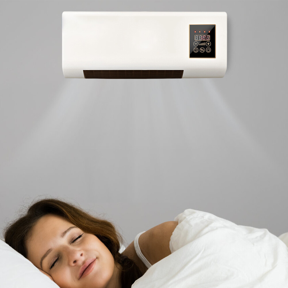 Heater Air Conditioner Combo Wall Mounted with Remote Control Electric |  eBay