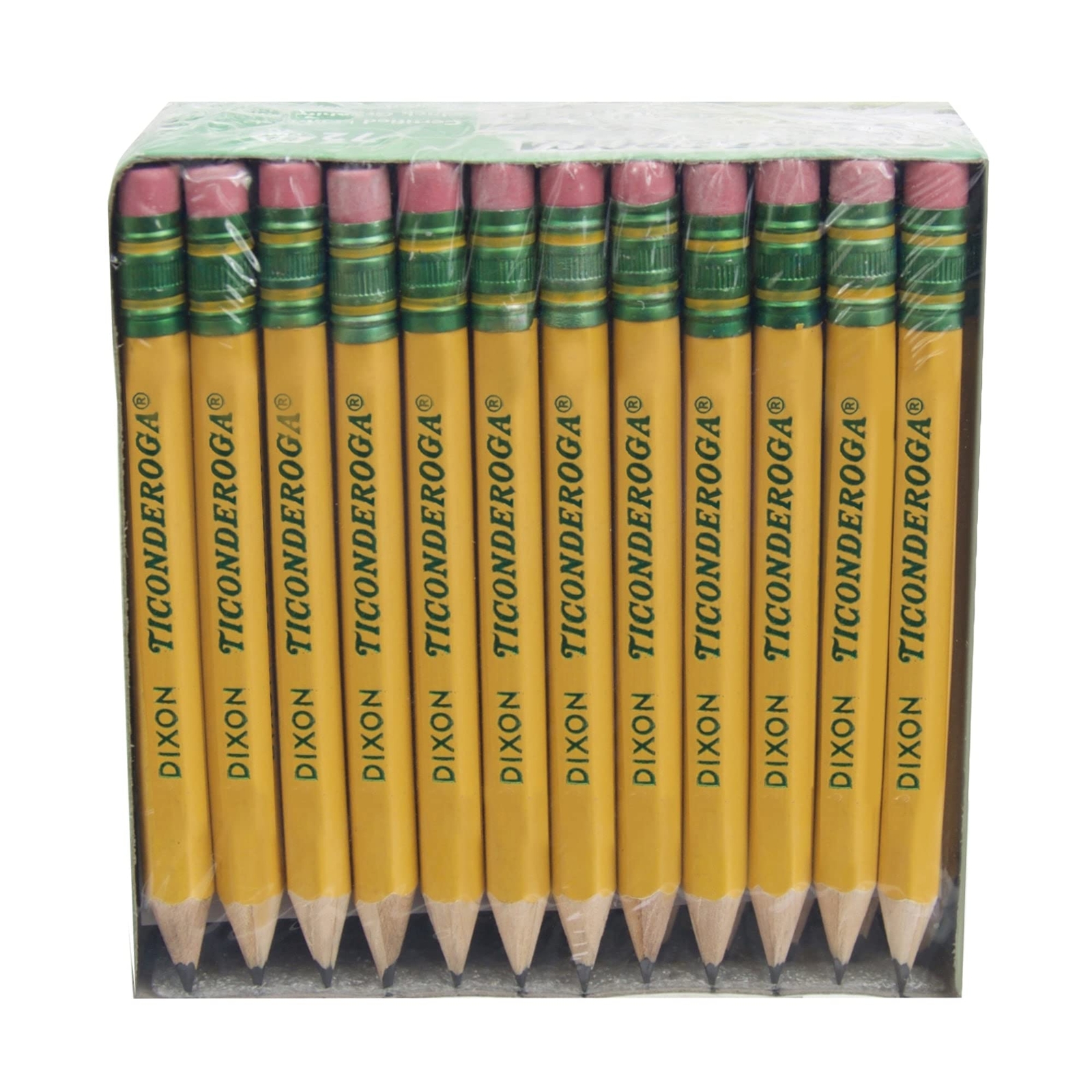 Golf Pencils With Erasers #2 HB Lead Yellow Pack Of 72