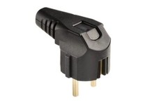 Vollgummi Winkelstecker Schuko Stecker IP20 v...