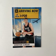 2024-25 Panini NBA Hoops Arriving Now Donovan Clingan #22 Rookie RC Portland