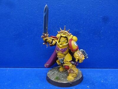 Primaris Captain in Gravis Rüstung der Imperial Fists GUT BEMALT