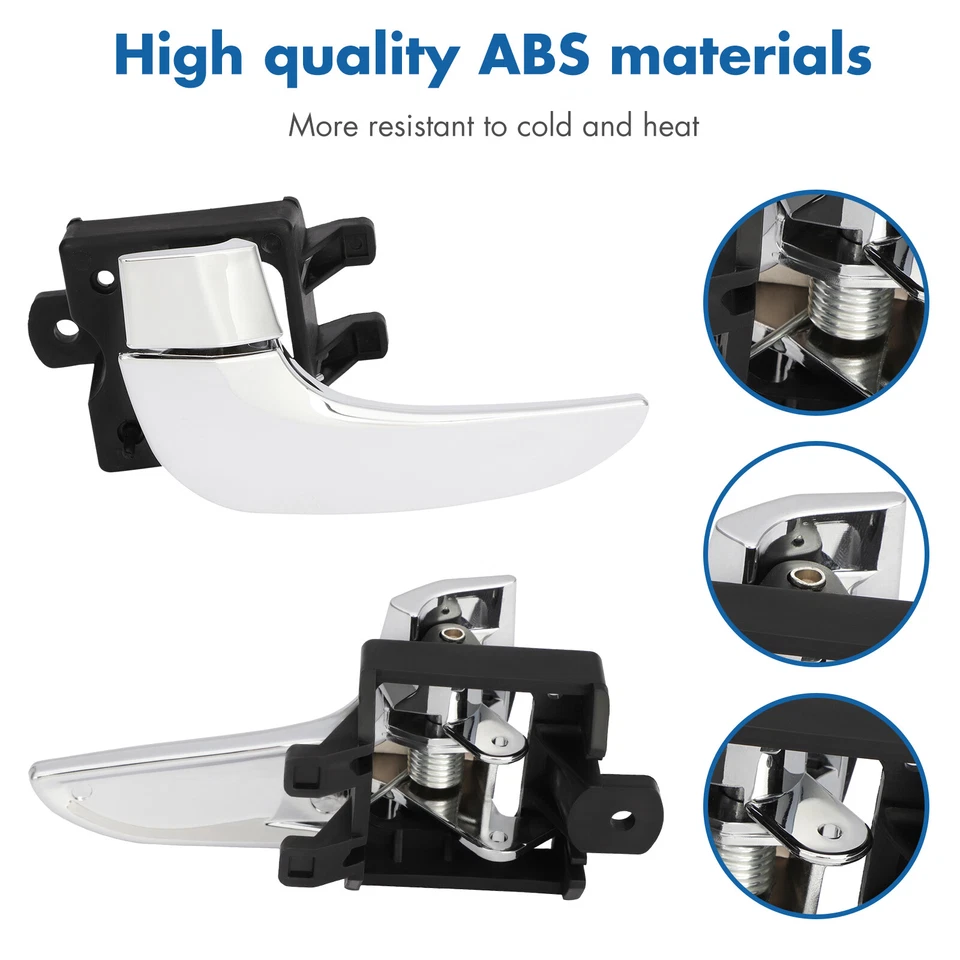 Door Handle For 02-07 Buick Rendezvous SUV Inner Front or Rear Driver LH Chrome Foto 3 de 4