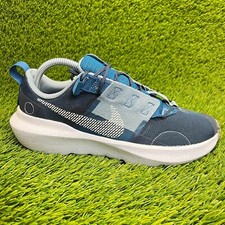 Nike Crater Impact Boys Size 7Y Blue White Walking Running Shoes Sneakers
