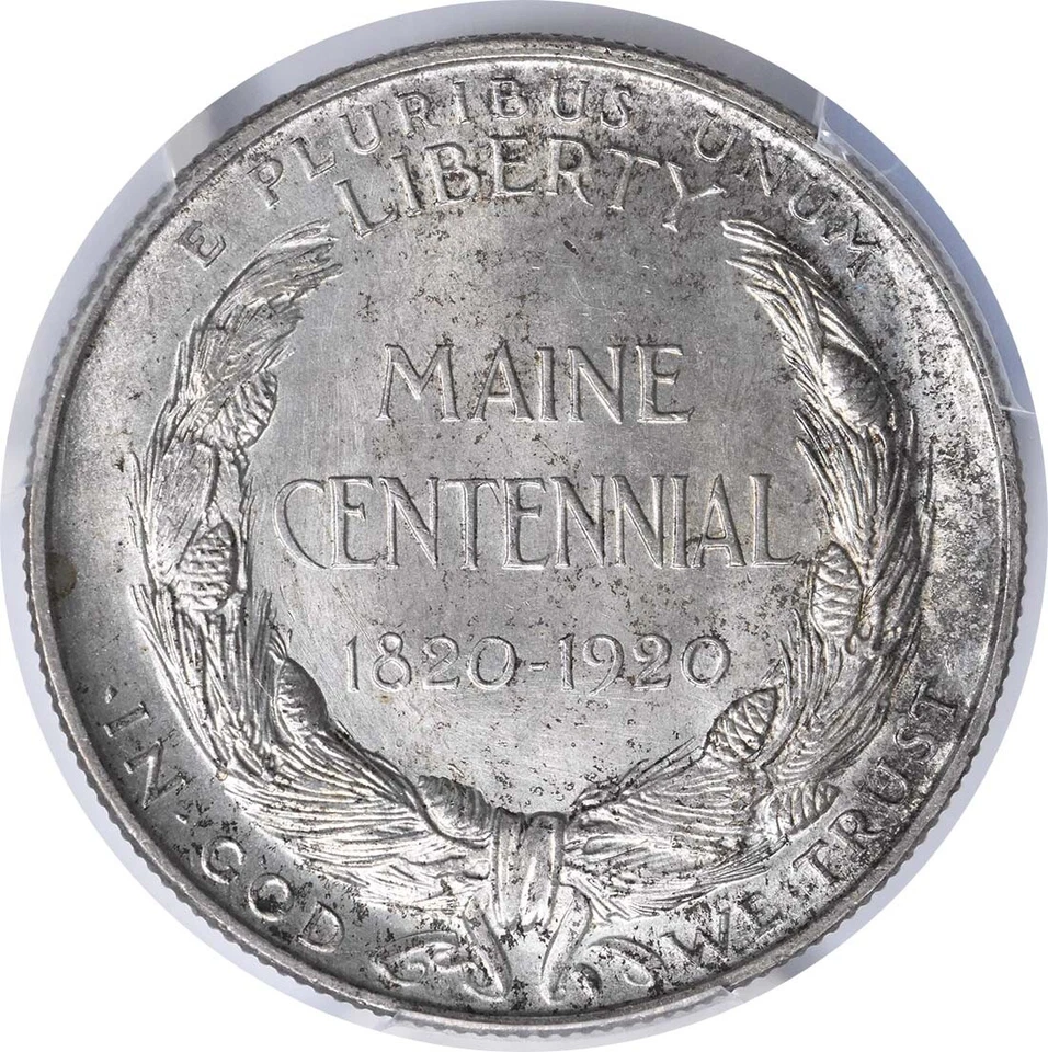 Maine Commemorative Silver Half Dollar 1920 MS66+ PCGS (CAC) - Image 4 of 4