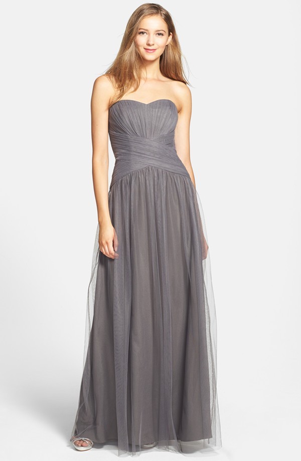 NEW Monique Lhuillier Back Drape Tulle DRESS GOWN $350 SIZE 16