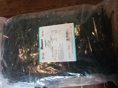1000 NEW PANDUIT CABLE TIES PLT2S-M30 BLACK HEAT STABILIZED NYLON 7.4IN