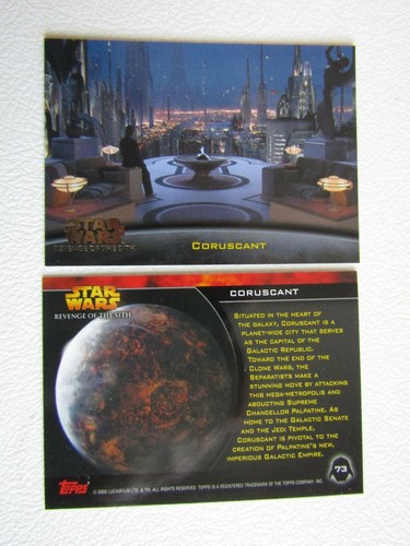Topps 2005 Star Wars Revenge of the Sith Set Cards 1-90 Card Promo Choice - Picture 77 of 95