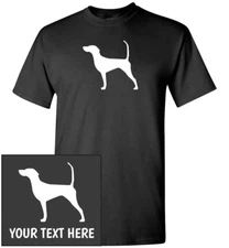 English Pointer Silhouette T-Shirt, Men Women Youth Kids Long Tank Custom Tee