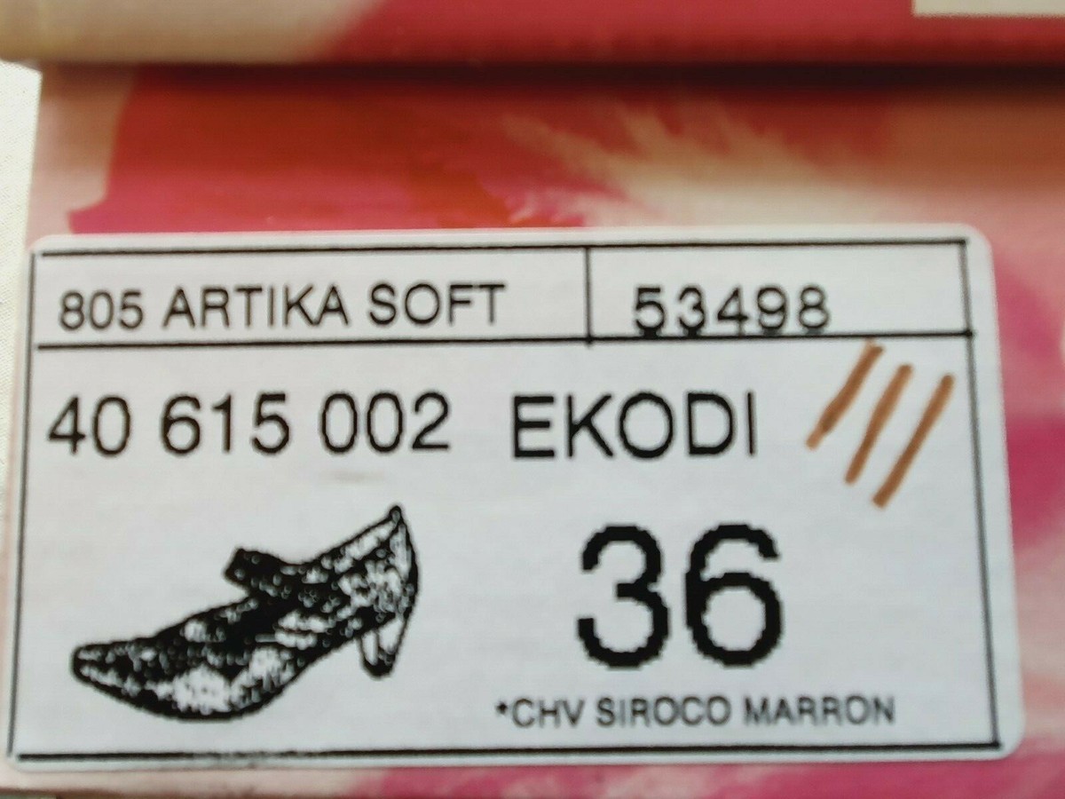 Chaussures Escarpins En Cuir Marron Artika Soft Modèle Ekodi Taille 36 - Neuves Avec Boîte