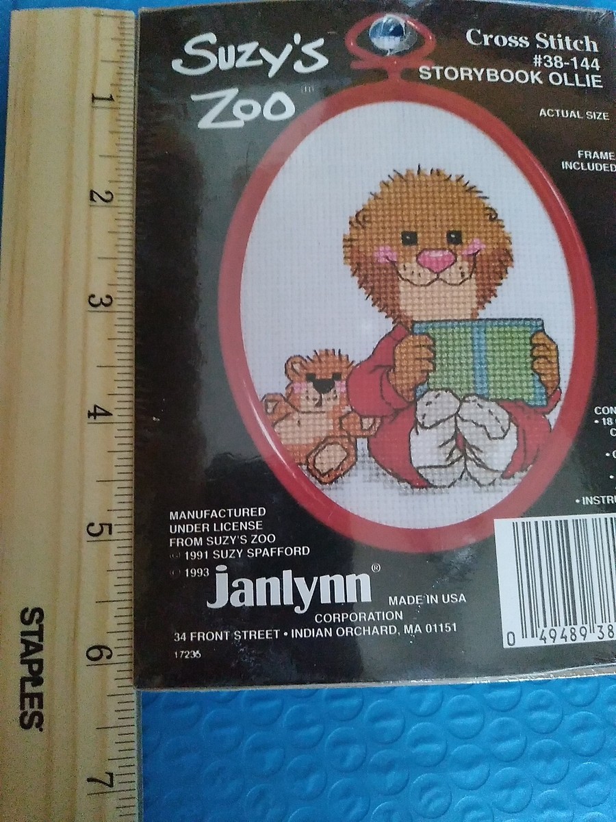 sophiaページ Vtg Janlynn Suzy's Zoo Storybook Ollie Cross Sewing Stitch