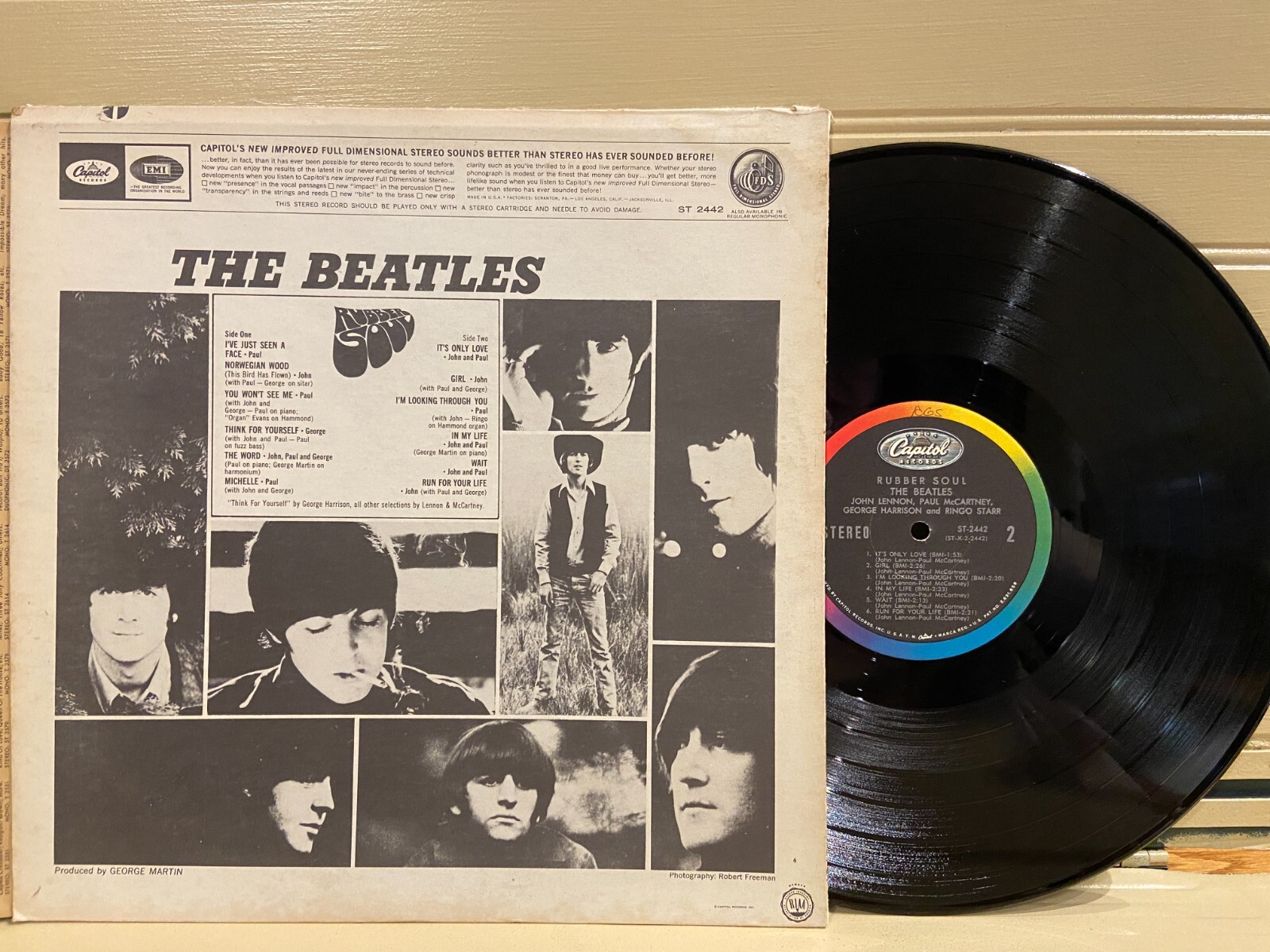 BEATLES "RUBBER SOUL" ST2442 Vinyl Lp 1965 Ex plays Ex eBay