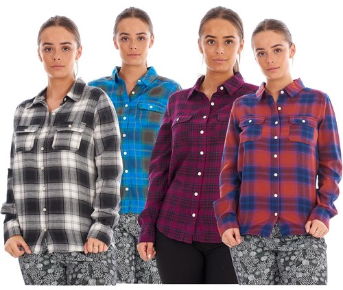 Ladies Check Shirts 100% Cotton Soft 
