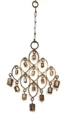 Small Hanging Iron Windchime Home/ Garden Décor Iron Bells Indoor/ Outdoor