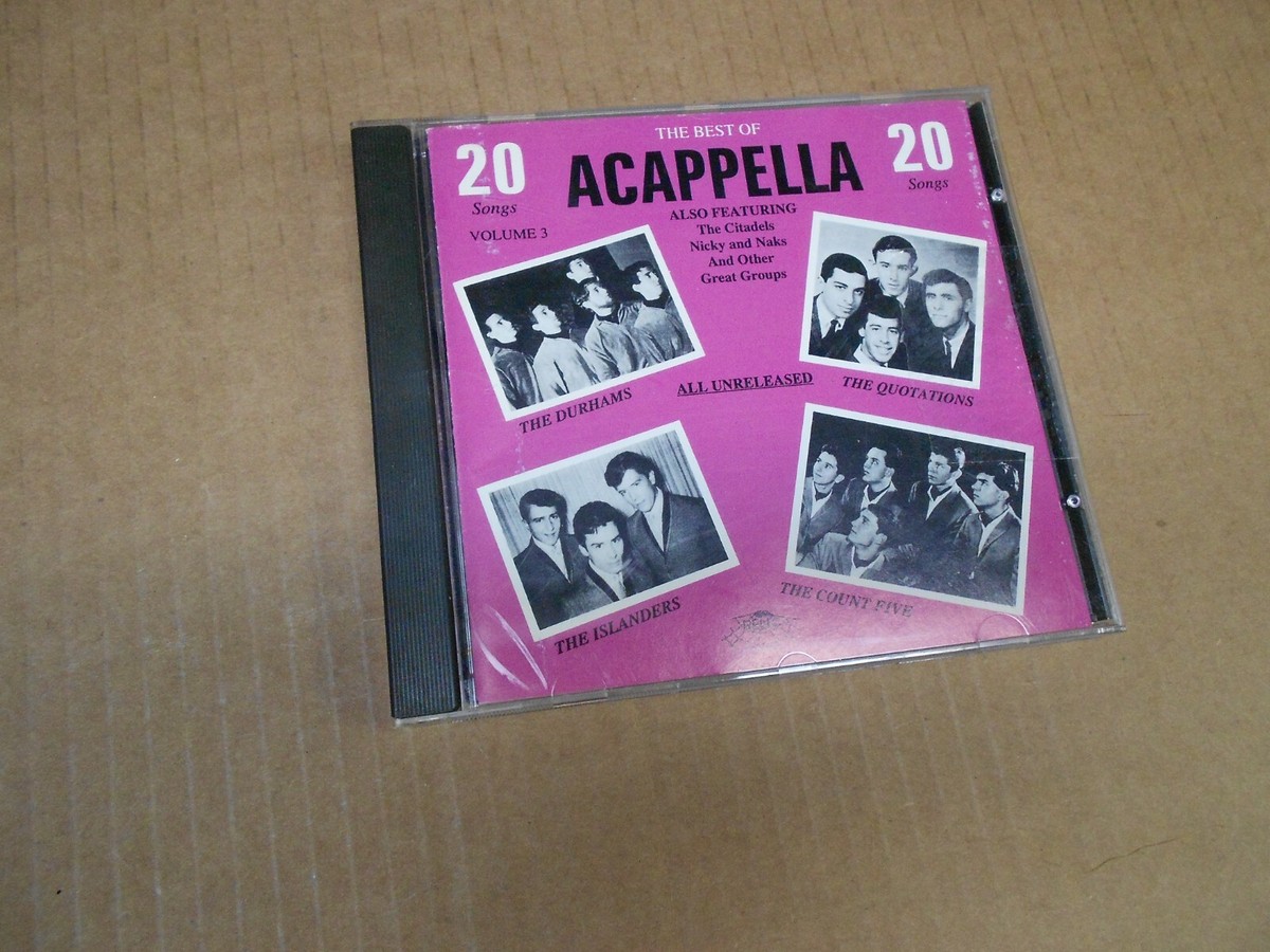 THE BEST OF ACAPPELLA 20 SONGS VOL 1 ALL UNRELEASED CD (UNPLAYED