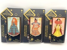 Disney Designer Ultimate Princess Collection Hinged Pin.Snow White, Moana,Merida