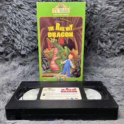 The Railway Dragon VHS Tape 1993 Animated Fantasy Train Adventure Kids Story 