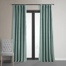 HPD Half Price Drapes Signature Velvet Thermal Blackout Curtains for Living R...