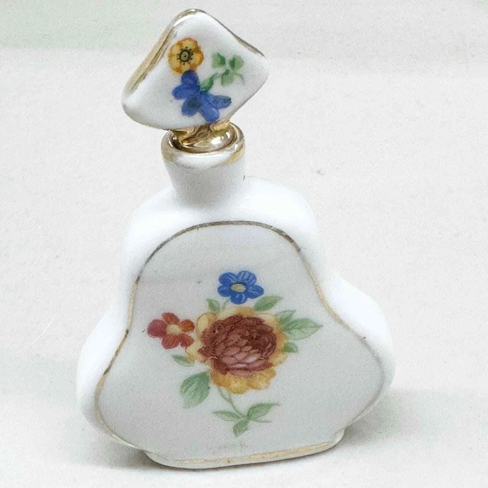 Botella de perfume vacía de porcelana de Alemania pequeña Foto 2 de 4