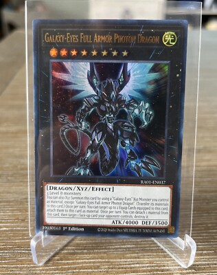 2 X Yu-gi-oh! TCG Galaxy-Eyes Full Armor Photon Dragon RA01-EN037 ULTRA NM