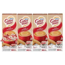 Nestle Coffee mate ~ The Original Creamer Singles ~ Four 50 Ct Boxes ~ 200 Total