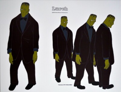 The ADDAMS FAMILY - LURCH Model Sheet PRINT Hanna Barbera