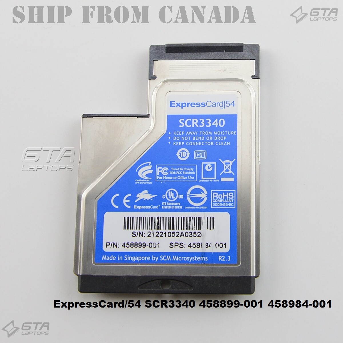 HP Smart Card Reader ExpressCard/54 SCR3340 458899-001