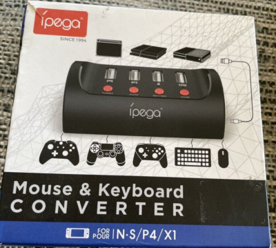 Mouse & Keyboard Converter Adapter Gaming Controller For Four N.S/P4/X1 NIB