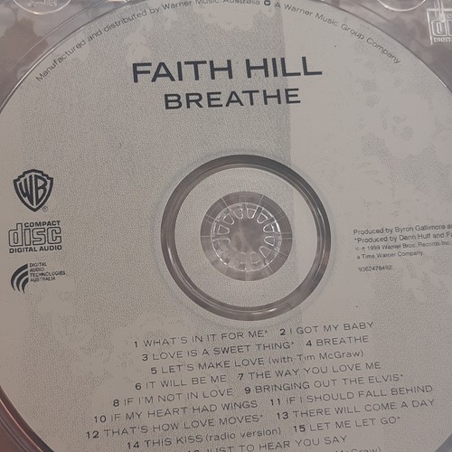 Breathe by Faith Hill CD - Picture 2 of 4