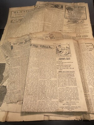 Newspaper 1906 Vintage Newspapwr Clippings The Toronto Sunday World Canada E92