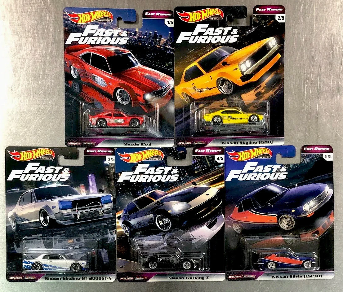 HOT WHEELS PREMIUM 2020 FAST FURIOUS FAST REWIND COLLECTORS BOX