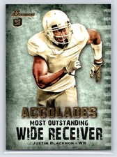 Justin Blackmon 2012 Bowman Accolades #BAC-JB Oklahoma State Cowboys