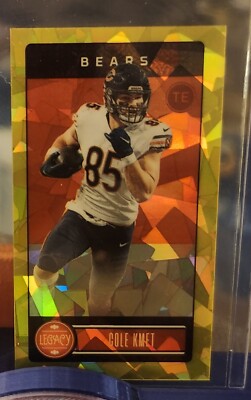2023 Panini Legacy Cole Kmet Mini 5/10 Gold Cracked Ice Chicago Bears