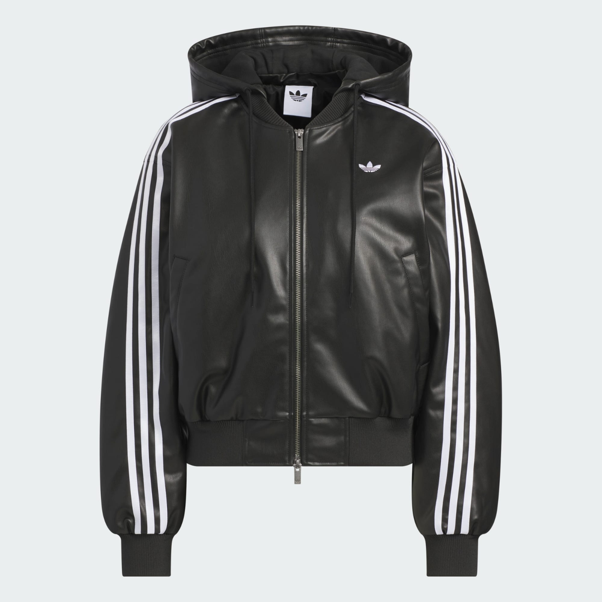 adidas WMNS Originals PLeather Padded Jacket Black KU6857 Japan