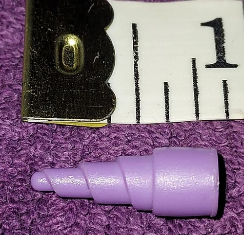 1 Vintage Small Purple Dirty Drill Bit 1990 TMNT Mutant Module Vehicle Part B