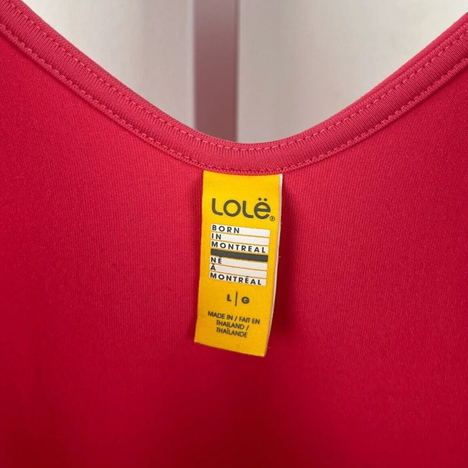 lole sleeveless v-neck knee length a-line stretch tank-top