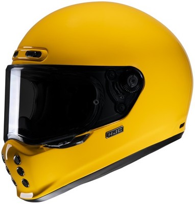 HJC V10 Full Face Motorcycle Helmet Deep Yellow Small