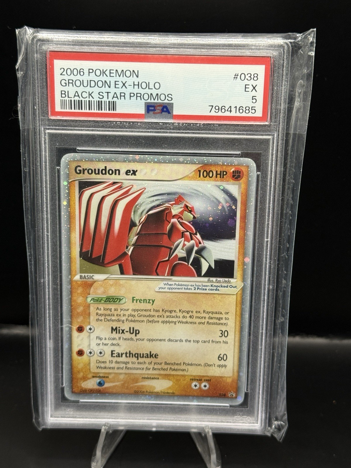 Groudon EX Holo 2006 Pokemon Black Star Promos Card #38 PSA 5