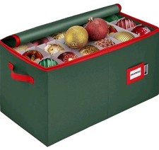 Christmas Ornament Storage Container with Dividers - Stores Up to 54 Ornaments