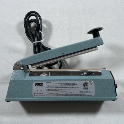 ULINE H-163 Poly Bag Sealer - 8 Inch Tabletop Impulse Sealer - Tested/Working