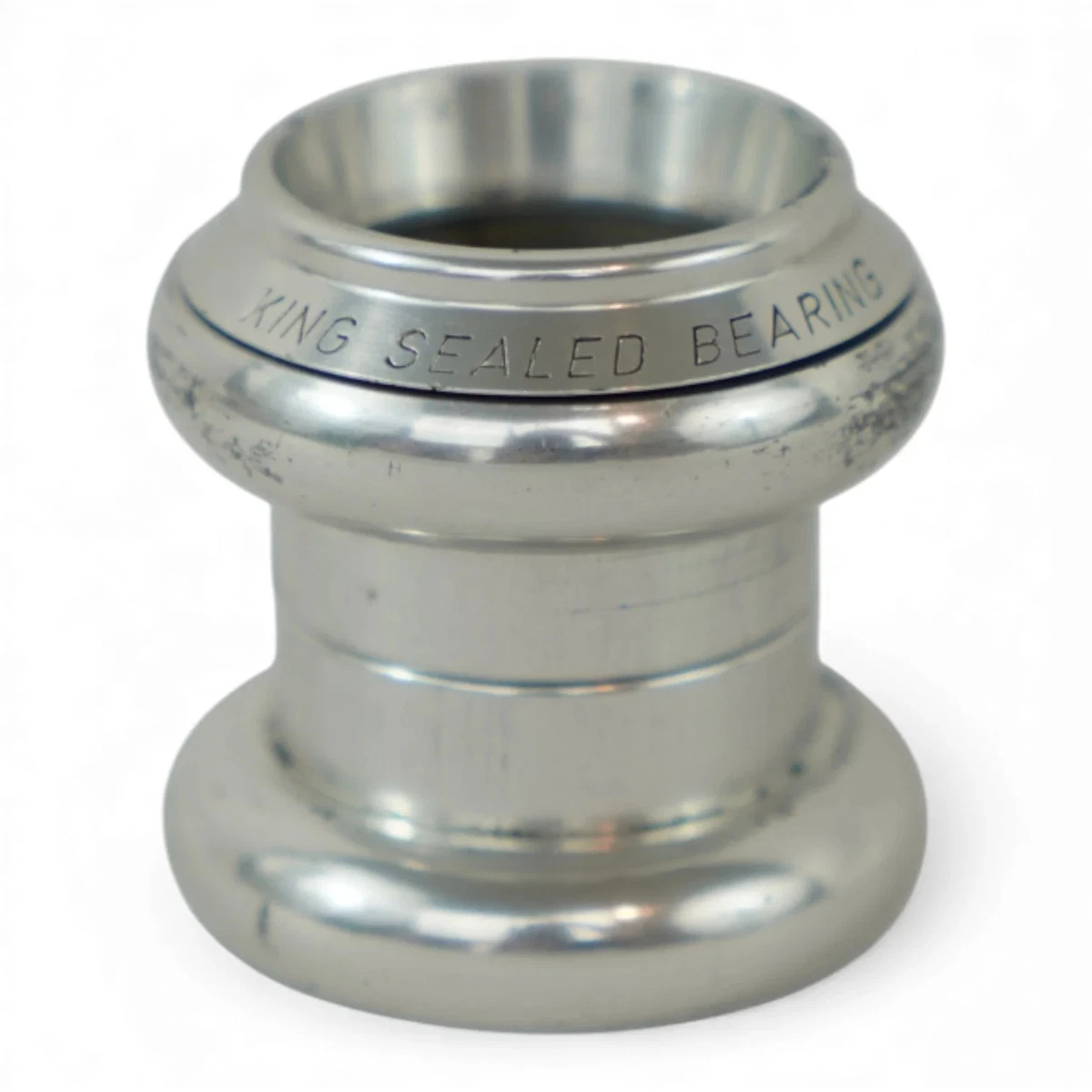 Casque vintage Chris King 1 1/8 pouce sans fil étain début