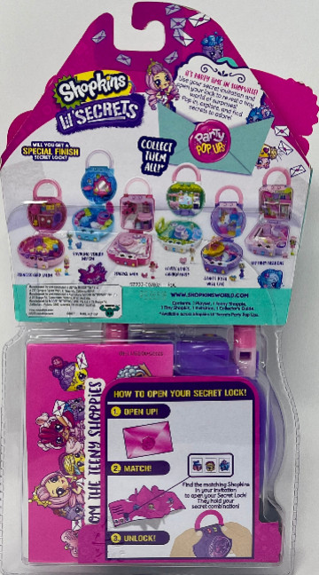 Shopkins Lil' Secrets Party Pop Ups Genie&rsquo;s D&rsquo;lish Wish Cafe Lock Brand New!