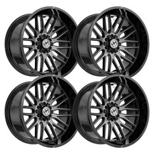 Set-4 Xf Off-road Xf-240 18x9 6x1356x139.7 0mm Black Tinted Wheels 18 Inch
