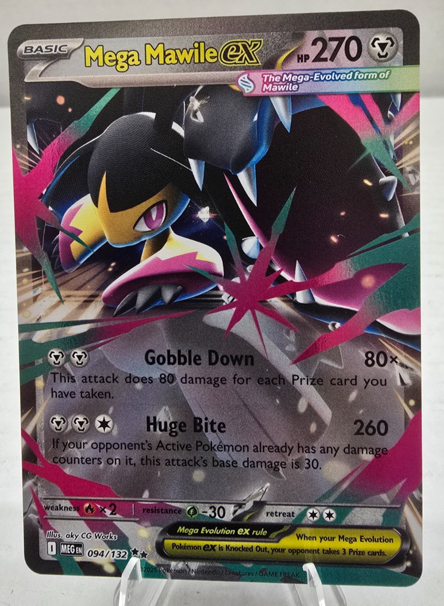 Pokmon Card TCG: Mega Mawile ex 094/132 - Double Rare - Mega Evolutions - NM/M Pokmon Card TCG: Mega Mawile ex 094/132 - Double Rare - Mega Evolutions - NM/M