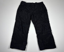 Lands' End Snow Pants Girls XL 18 Black Squall Insulated Waterproof Winter