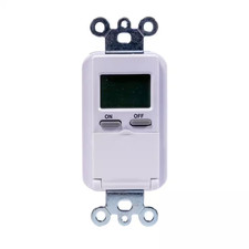 6.4 Amp 7-Day In-Wall Programmable Indoor Dig...