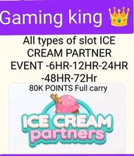1 x Slot Take Time Up To - 12HR ( Mono-poly Go Sticker) ICE CREAM Partner Event.