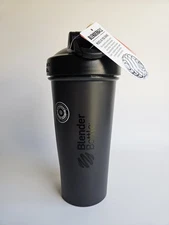 Blender Bottle Classic 28 oz Shaker Bottle Black Genuine BPA Free NEW