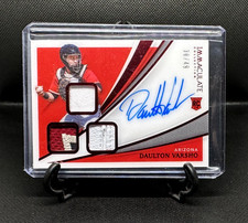 DAULTON VARSHO 2021 Panini Immaculate RPA Triple Prime Patch Auto RC Red /49