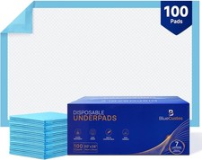 30x36 Inch Disposable Adult Bed Pads 7 Layer XL 100 Count Super Absorbent Quick