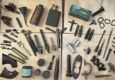 Job Lot Gunsmith Gun Tools Powder Flask Vintage Antique Pistol Case Shotgun Eley